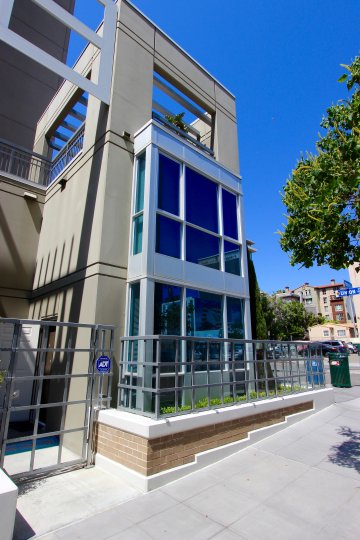 a side view of the La Vita building in Downtown San Diego CA