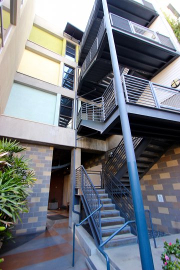 The Lofts @ 777 Sixth, City: Downtown San Diego, balconies and staircase