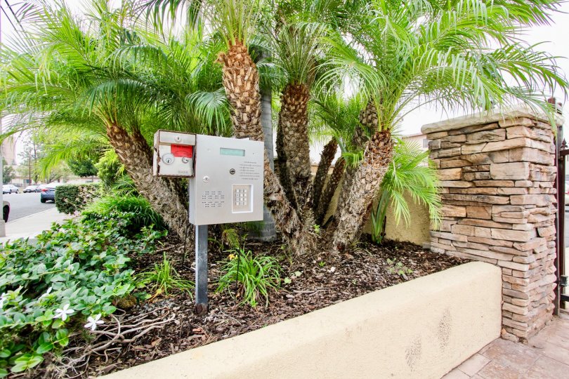 Security box with keypad at Cottate villas in El Cajon Caliofrnia