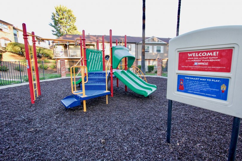 A playground in the Royal Gardens neighborhood of El Cajon, California.