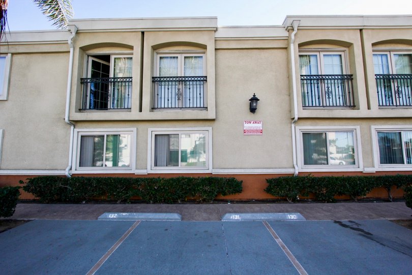 Two story residential buildings at South Coronado Shores in Imperial Beach CA