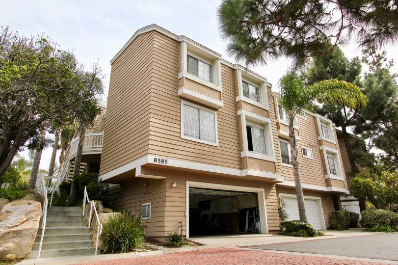 Three story housing with parking underneath at Cape La Jolla in La Jolla CA