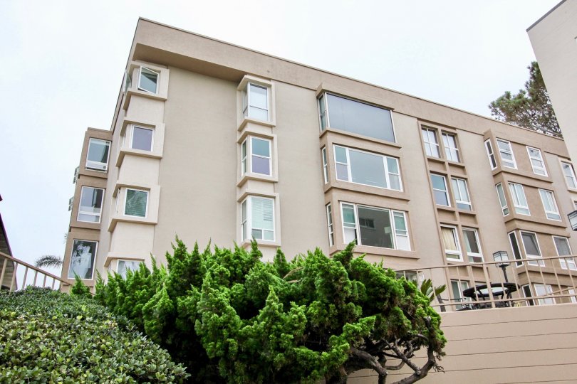 Four story condominiums inside the Shorepoint in La Jolla CA