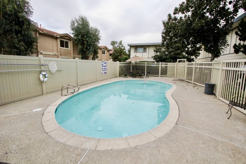 Well Secured Swimming Pool for Helix Townhomes community in La Mesa, California