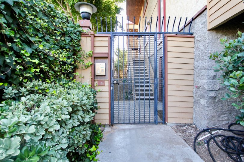 Front Gate and intercom at 4055 Falcon in Mission Hills, CA