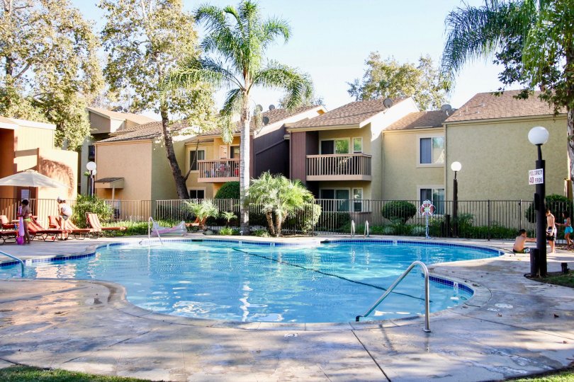 Rancho Mission Villas, Mission Valley,: California,swimmimg pool,balcony