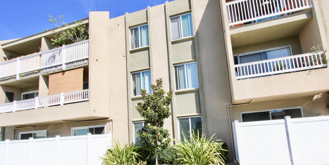 Sunshine at its best falling on the balconies in Suncrest Villas.