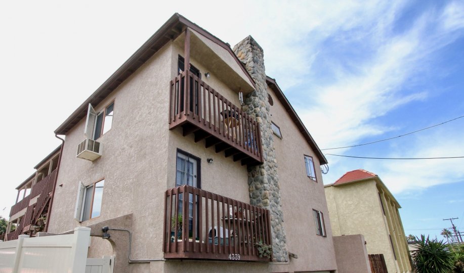 Top angle view of the building side view in Tangerine Tree