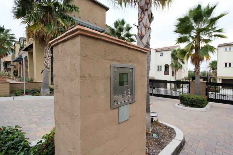Oceanside California call box in the community of North River Village