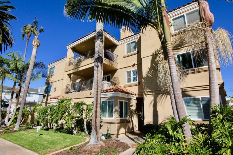 Light brownish color outside walls with matching color roof in Tuscan Village Condos.