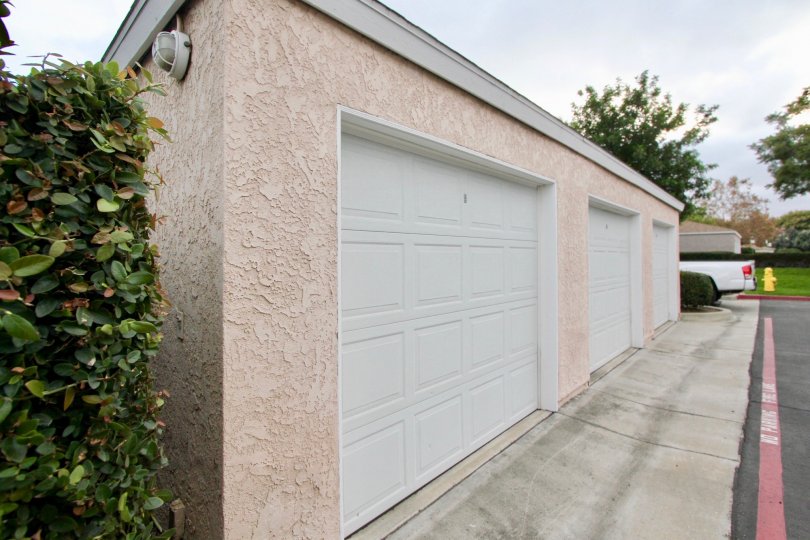 green plants and parking garage in Villa San Luis Rey