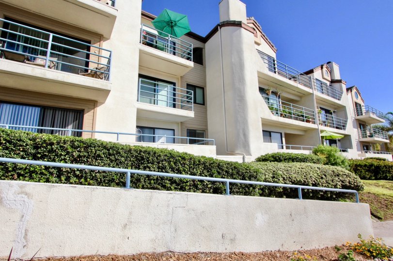 The Ocean-View Terraces of the Camelot Bay Condo Community of Pacific Beach, CA