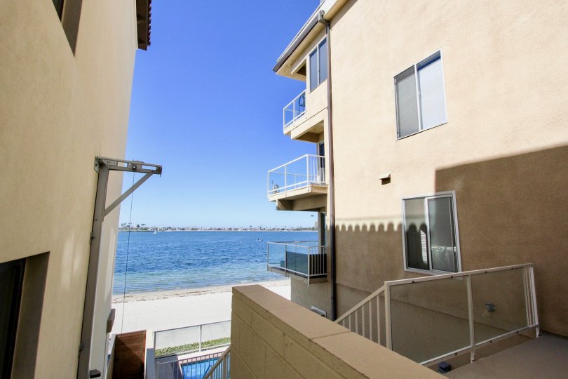 A sunny day in the area of Riviera Terrace, oceanside, patio, high rise, balcony
