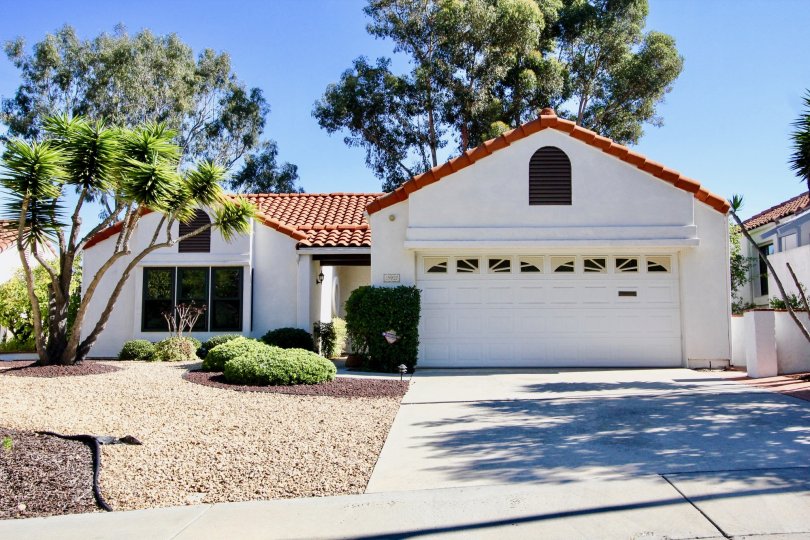 A beautiful white house in Las Brisas Community in Rachno Bernardo, California.