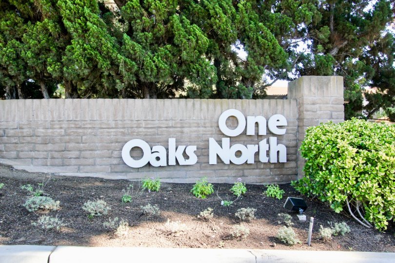 There was big board of One Oaks North outside the building area