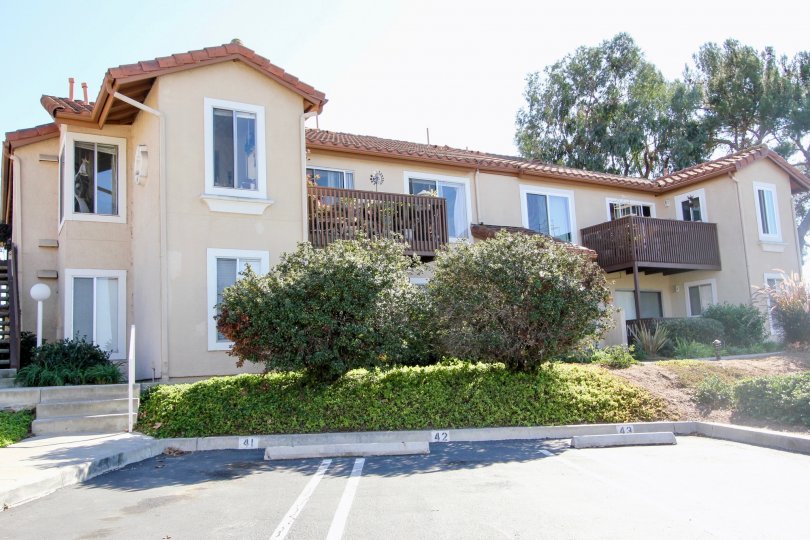 Spanish influenced architecture at Sommerset By The Lake in San Marcos, California.