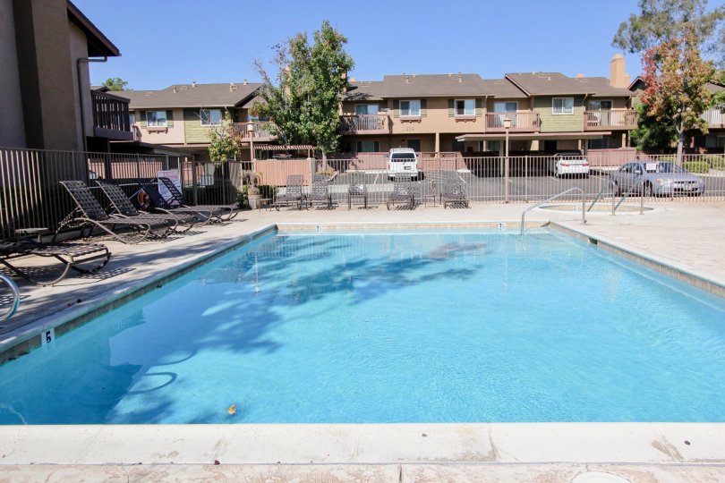 Excellent swimming pool nearby villas with carparking and sunshine in Westlake Ranch of San Marcos