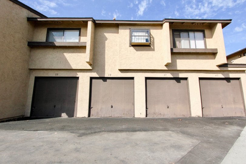 Two story housing with attached garages at Lakeview Carlton Hills in Santee California