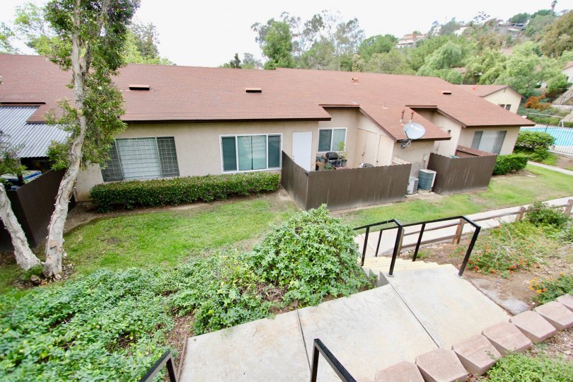 Stucco Patio home near a pool in lush green area of Hidden Valley Spring Valley California