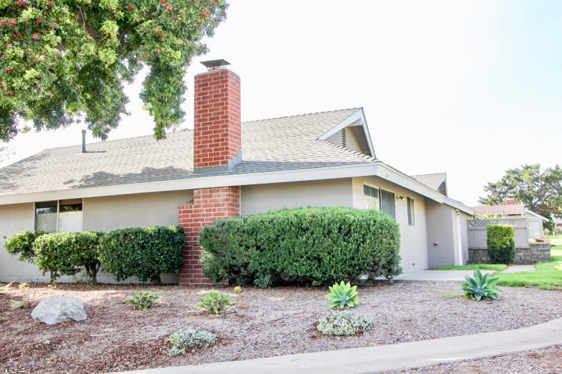 Charming landscaping at Pennant Village in University City, California.
