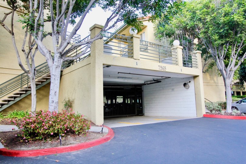 A view of the entrance to townhouses in the Verano community.