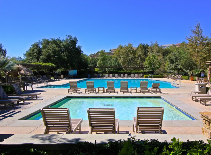 Take a dip in the oversized pool at Greer Ranch