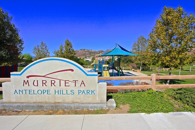 One of the Parks in Murrieta Oaks is Antelope Hills Park