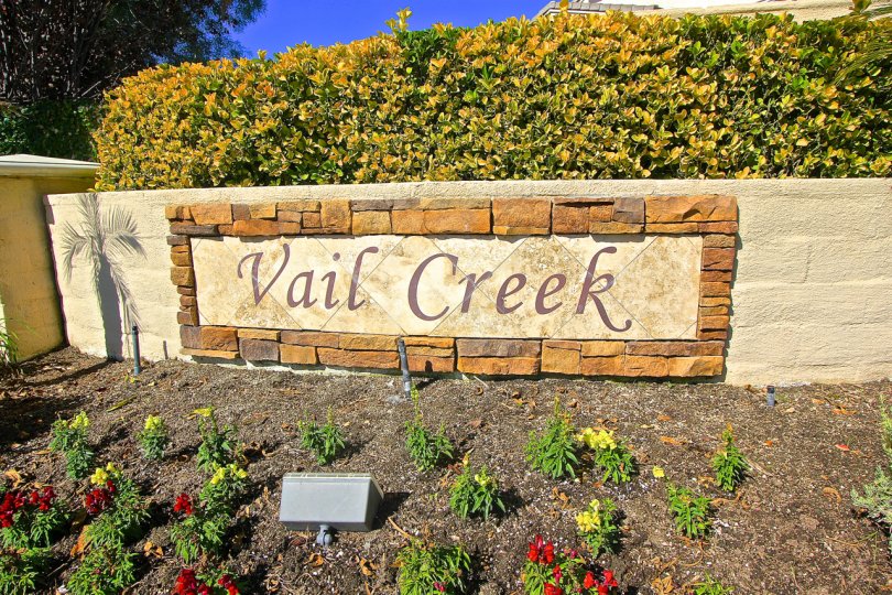 Entrance to Vail Creek in Temecula Ca